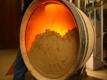 Winemaking In Action: Battonage In Clear-top Chardonnay Wine Barrel