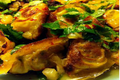  Fried Dumplings with Cilantro Salad