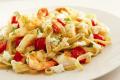 Seafood Pasta Primavera with Goat Cheese