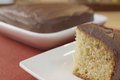 Yogurt Cake with Chocolate Ganache Icing 