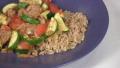 Vegan Sausage with Zucchini 
