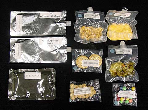 Samples of Space Food