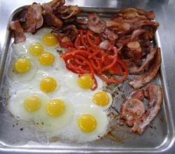 Bacon and eggs