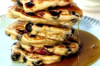 Blueberry maple pancakes are loved by kids 