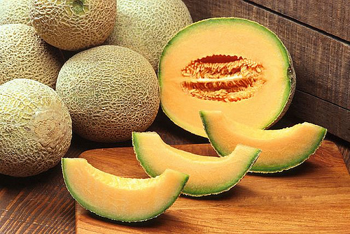 A Couple of Appetizing Cantaloupes - The cut fruits need to be stored immediately.