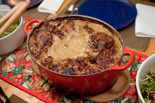 Cassoulet made with duck legs, toulose sauages and pork Cassoulet made with duck legs, toulose sauages and pork