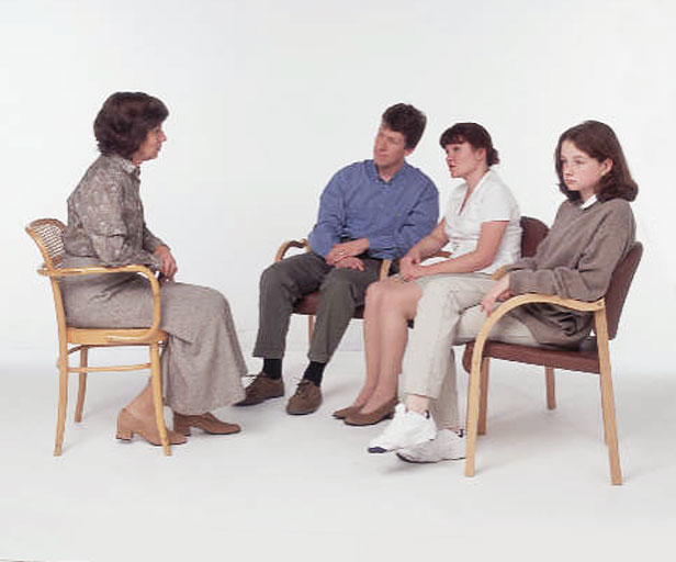 Family therapy in progress - helping in eating disorder treatment