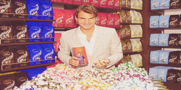 Roger Federer Endorses Lindt Chocolate