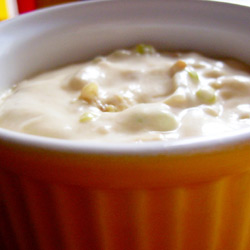 French onion dip is made of onions in a sweet and sour sauce