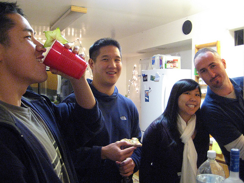 Fruit drink party in progress - be happy to offer fruit juices