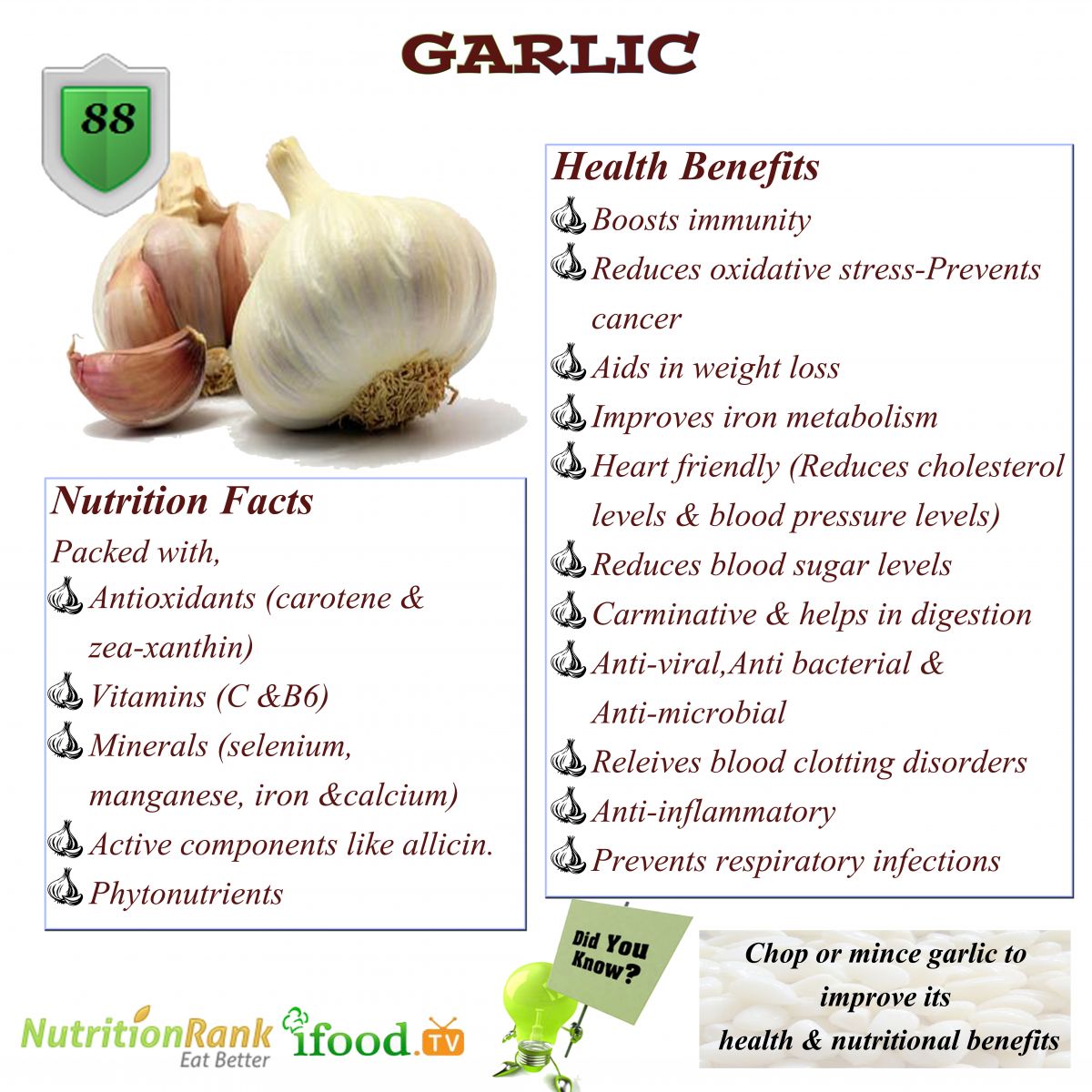 The Many Benefits Of Garlic