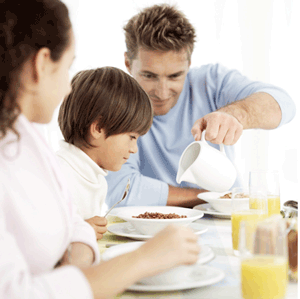 Kids learn to develop eating habits from parents