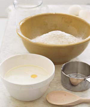 Ingredients needed to bake a cake