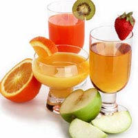 Decorating fruit juices before drinking them