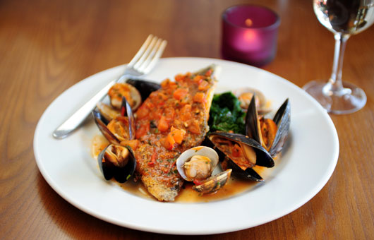 Branzino Al Sale can be eaten as a light lunch Branzino Al Sale can be eaten as a light lunch