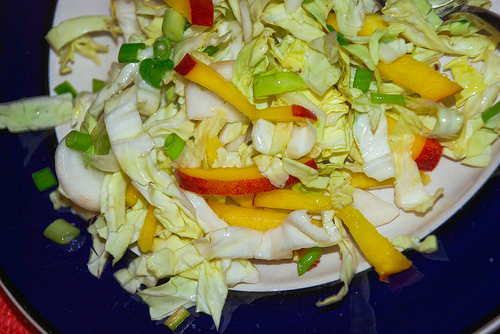 Tunip slaw with shredded turnips makes a healthy meal.