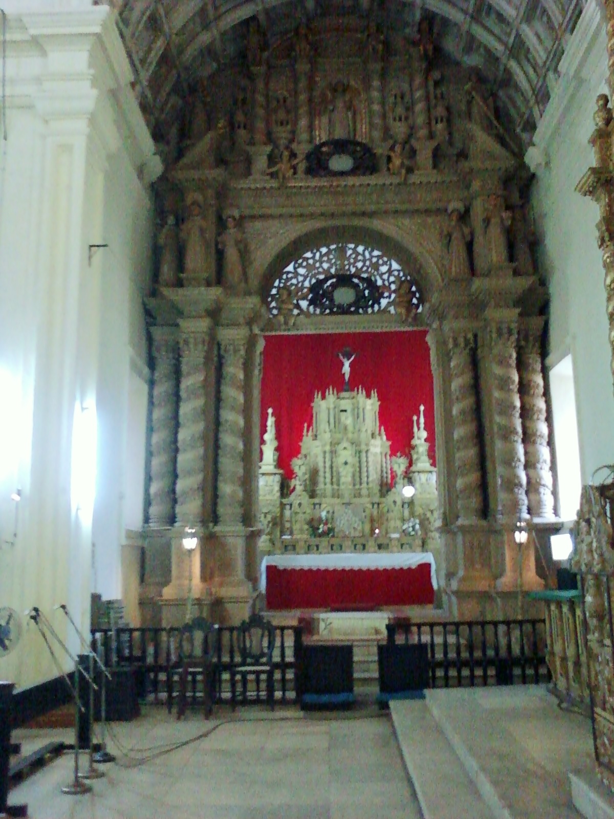 Inside a Goan church