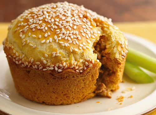 Yummy Jumbo burger cups with Sesame Seeds