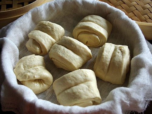 Raw Montou that has yet to be steamed. Raw Montou that has yet to be steamed.