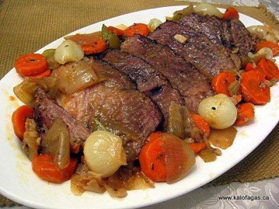 Vintage recipes: onion mushroom chuck roast
