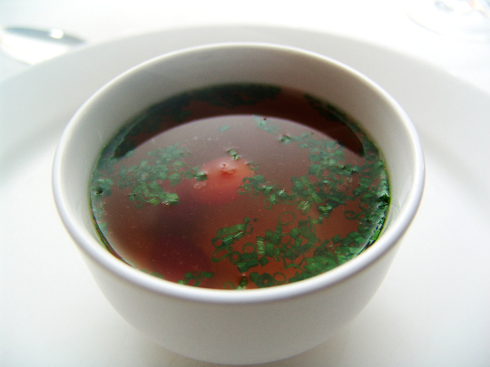 consomme is a delicious clear soup which is very popular in Mexico