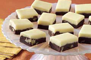 Two layered fudge makes for a delicious Vintage recipe