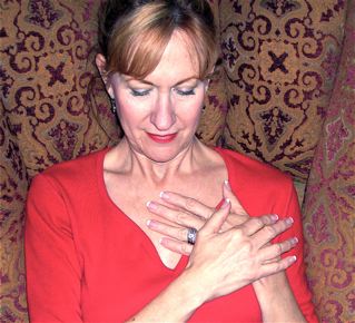 Angina in a woman