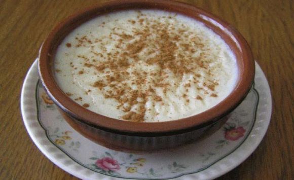 Azzor con Leche is a Spanish version of rice pudding