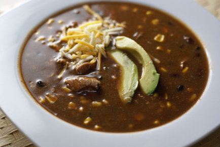 Cuban chicken in black beans