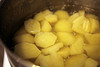 Boiling potatoes for making salad