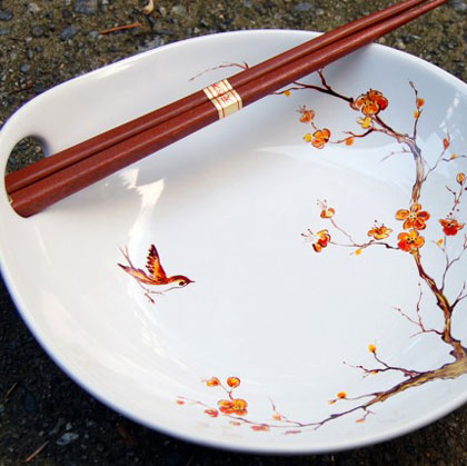 making chinese chopsticks and twiddling fresh flavors