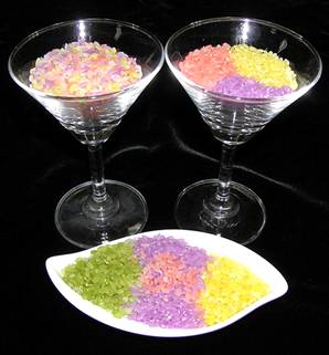 Rice in vibrant colors