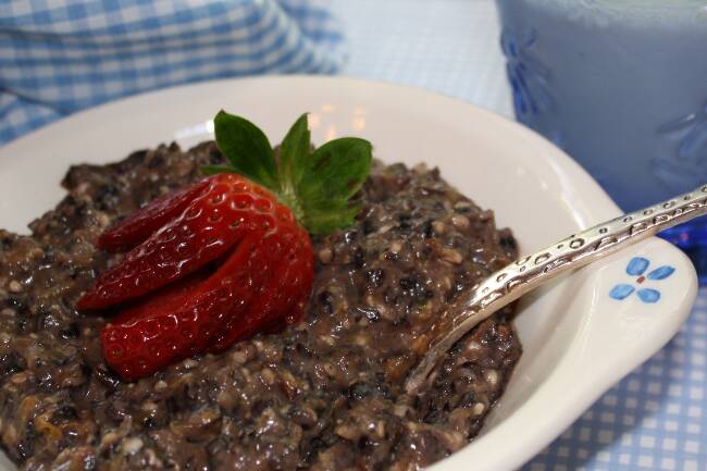 Black rice Pudding