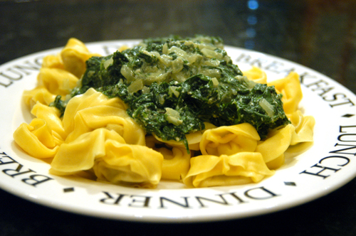 Spinach Diced Food April Menu
