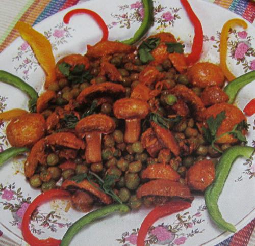Mushroom and Peas Curry