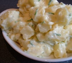 An appetizing potato salad