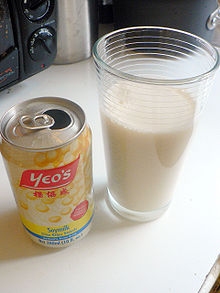 Soy milk is rich in vegetable protein