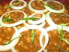 Chole - Chick pea preparation Chole - Chick pea preparation
