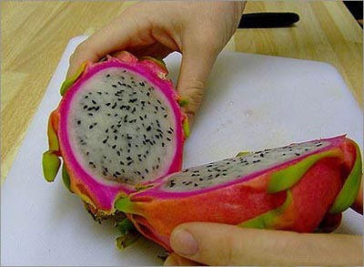  eating dragon fruit