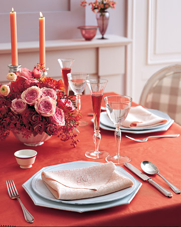 Valentine's day Dinner Table 