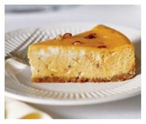 Pumpkin Cheesecake with Hazelnut and White Chocolate