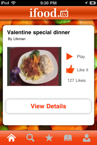 ifood.tv iphone app screenshot
