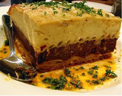 Pastitsio is the Greek version of “Pasta”
