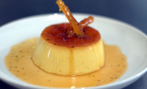 No better way to sign off the party than with homemade flan