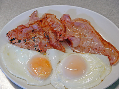 Eggs and bacons - high-protein breakfast options