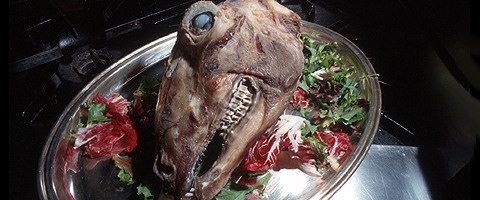 Kalah Pacha - An Afghan dish made from the head of sheep or beef