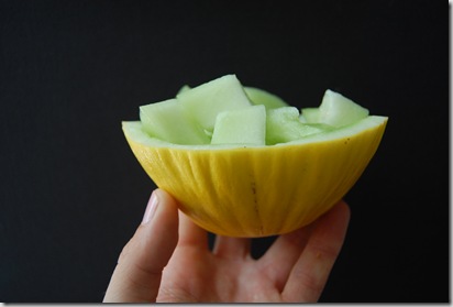 Breakfast bowls made from melon are always healthy