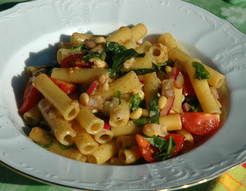 Leftover pasta used to make new recipe altogether