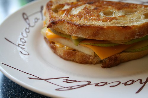 Pear and Cheese Sandwich - the best way to make your kid eat fruits