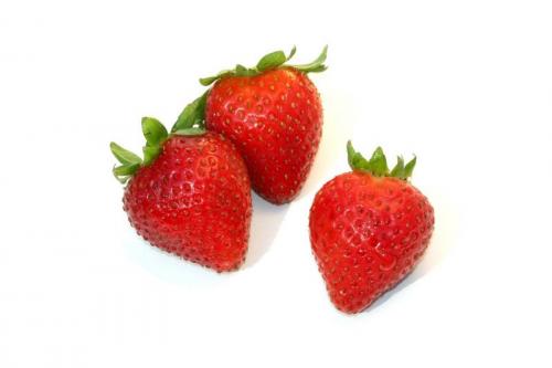 Three strawberries